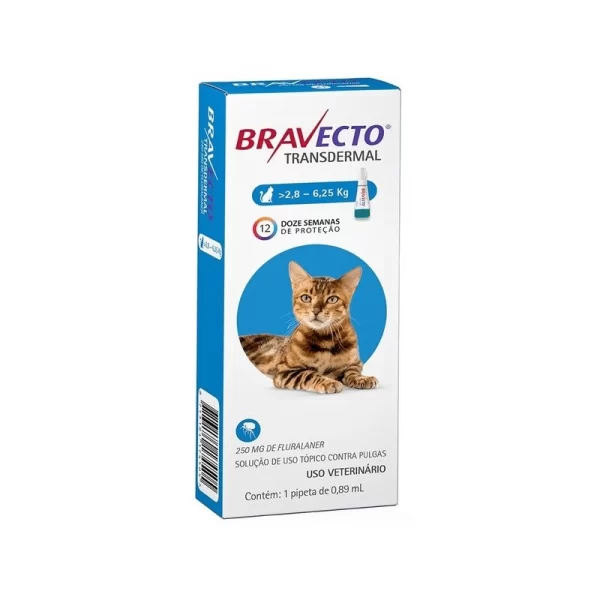 Bravecto Gato 250mg (2.8-6.25kg)