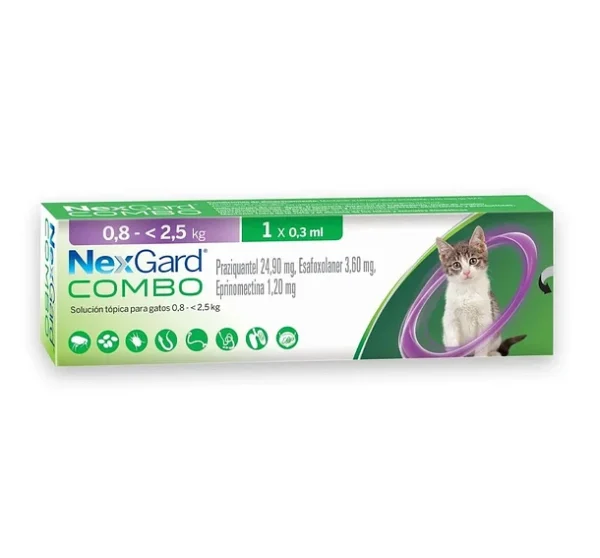 Nexgard Combo Gato 0,8 - 2,5 Kg