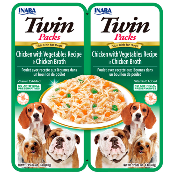 Twins Packs Dog Pollo y Vegetales 80gr