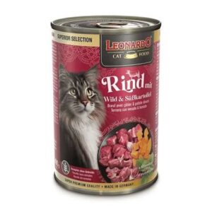 Lata Leonardo Ternera con Venado & Boniato 400g
